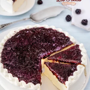 Pastel queso zarzamora